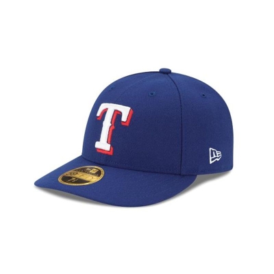 Sapca New Era Texas Rangers MLB Authentic Collection Low Profile 59FIFTY Fitted - Albastri